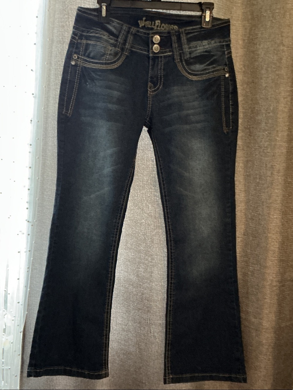 Wallflower Dark Indigo Flared Jeans